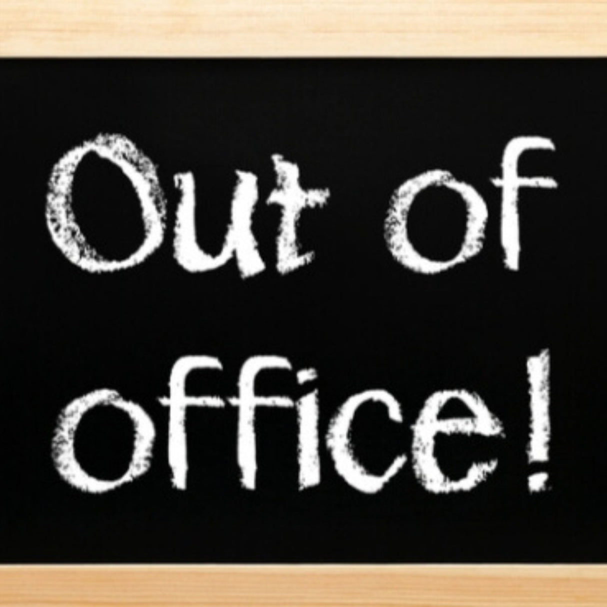 out of office sign