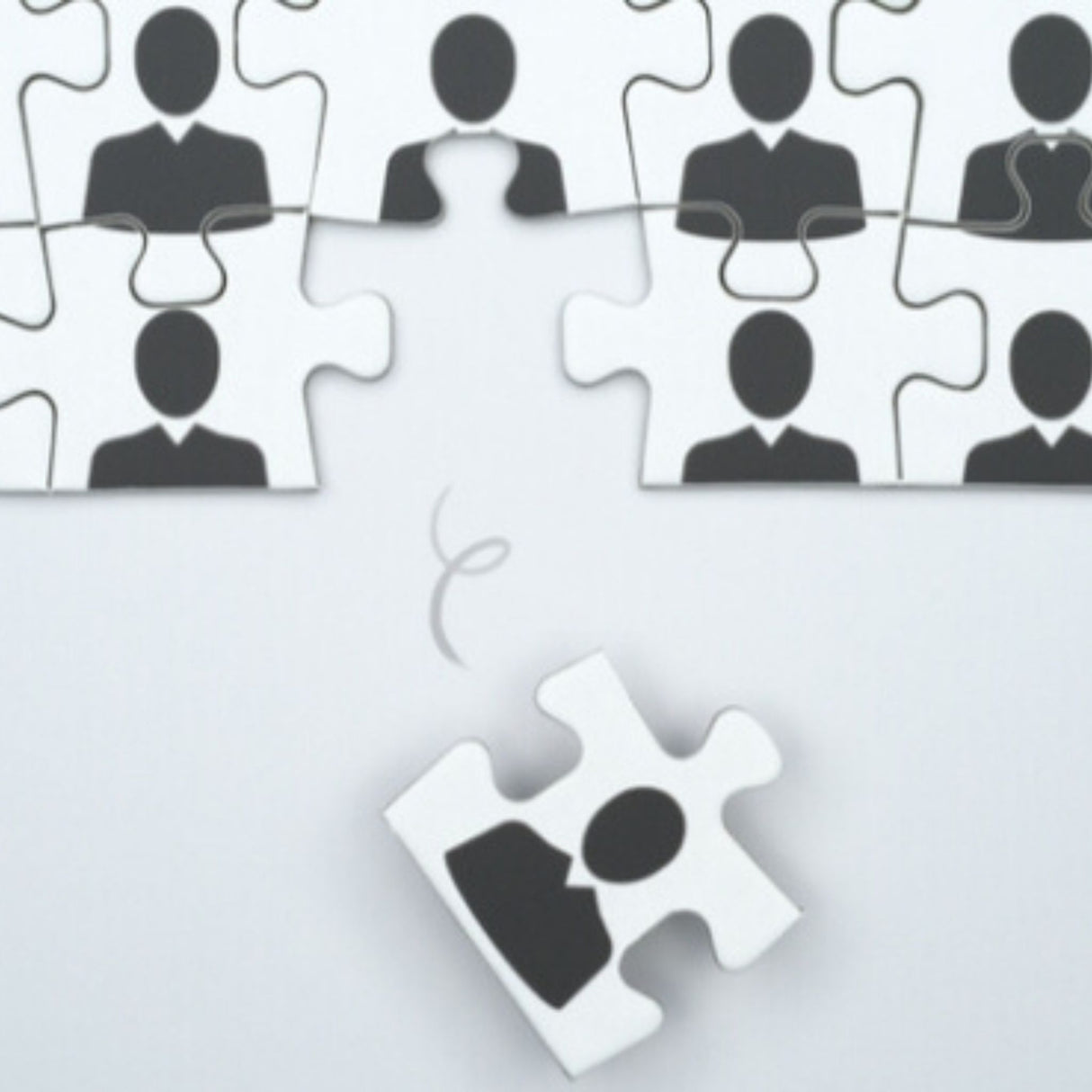 people puzzle in piece