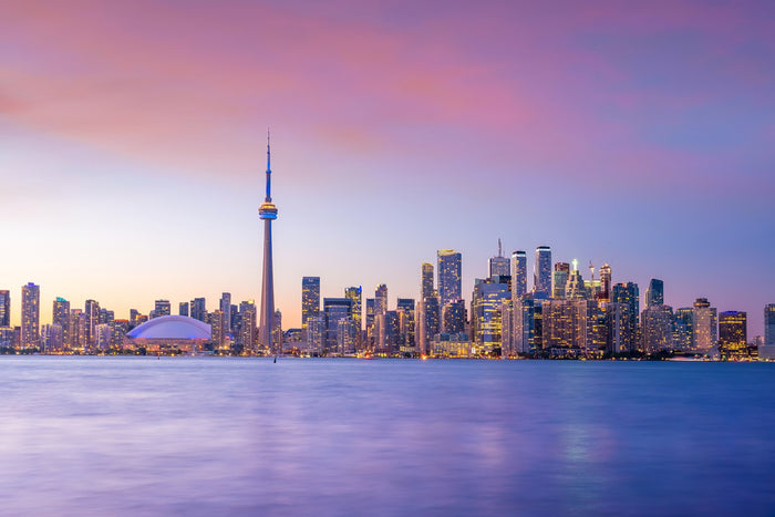 sunset in toronto