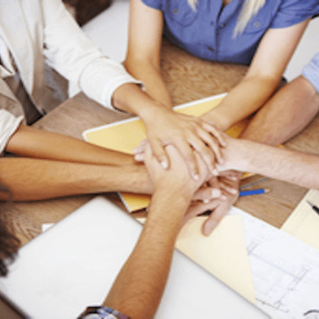 diverse working team work