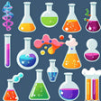 Colorfull laboratory instruments