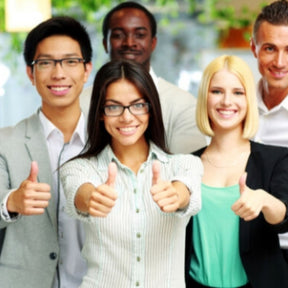 happy young professionals