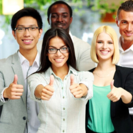happy young professionals
